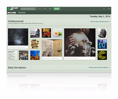 DeviantArt screenshot